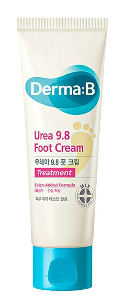 DERMA:B Смягчающий ламеллярный крем для ног с мочевиной Urea 9.8 Foot Cream, 80 мл  #1