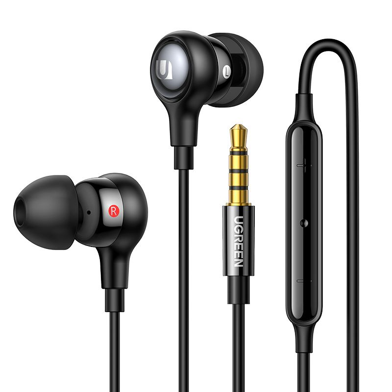 Наушники проводные UGREEN EP103 in-Ear Earphones with 3.5 mm. connector черный  #1