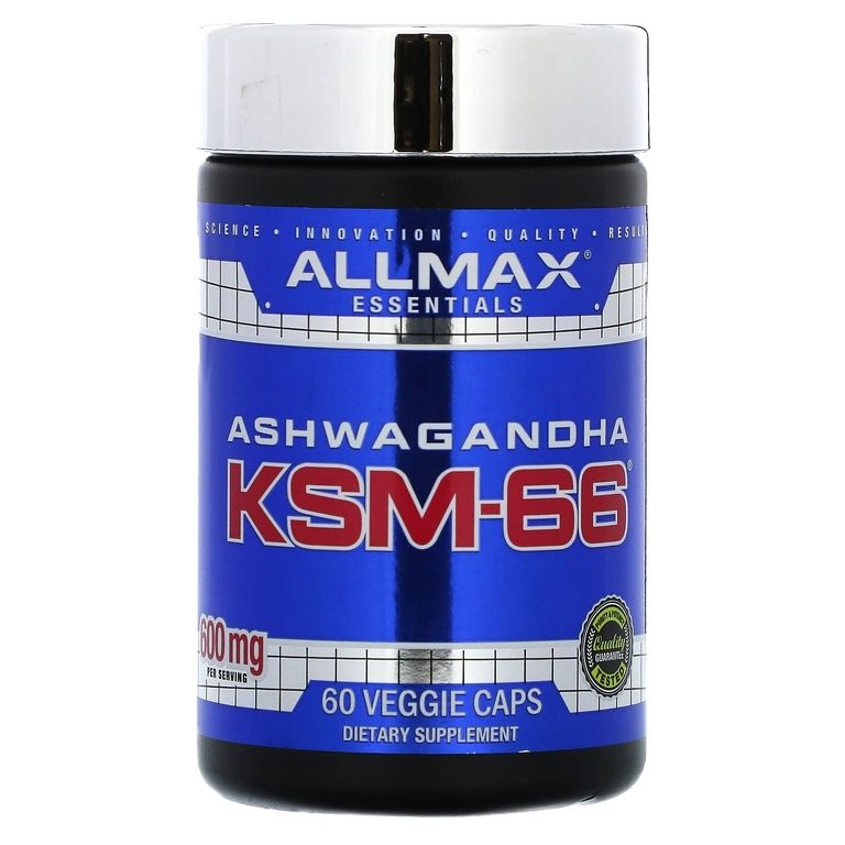 ALLMAX, KSM-66, 600 мг, 60 растительных капсул (300 мг в 1 капсуле) из США  #1