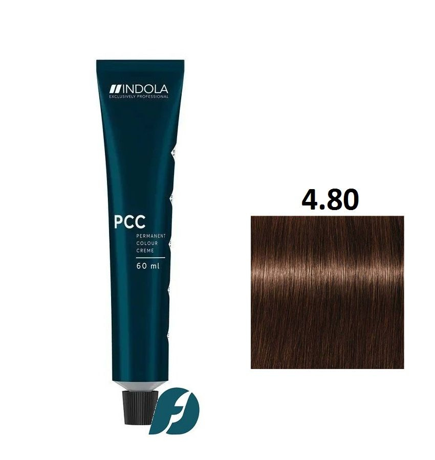 Indola Professional Permanent Caring Color 4.80 Стойкая крем-краска для волос Средний коричневый шоколадный #1