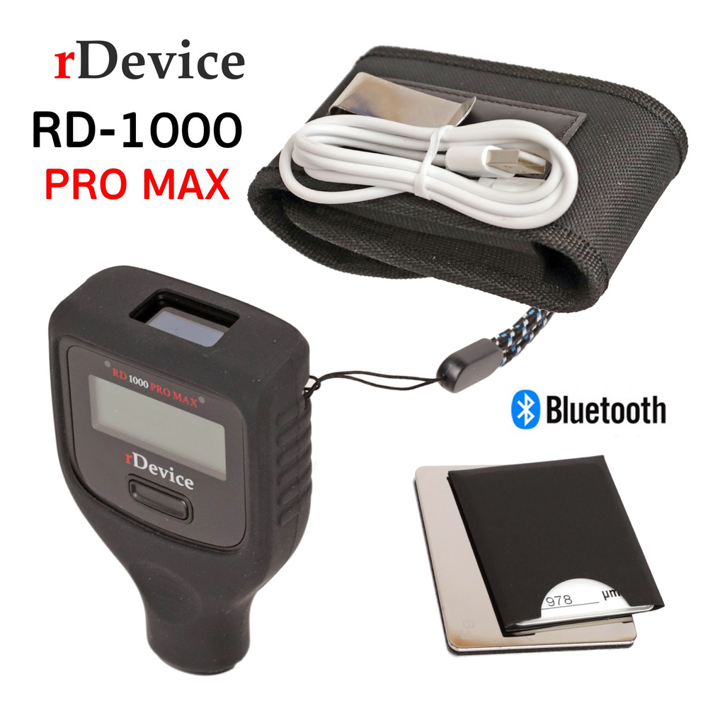 Толщиномер rDevice RD-1000 Pro MAX (max 6мм; bluetooth; 2 LCD) цинк, работа от -35С до +50С  #1