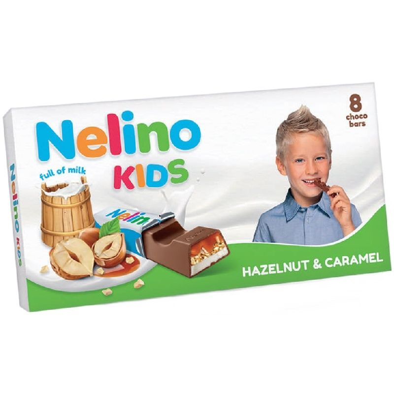 Шоколад NELLY Nelino Kids Молочный с молочной начин, лесным орехом и карамелью 95г  #1