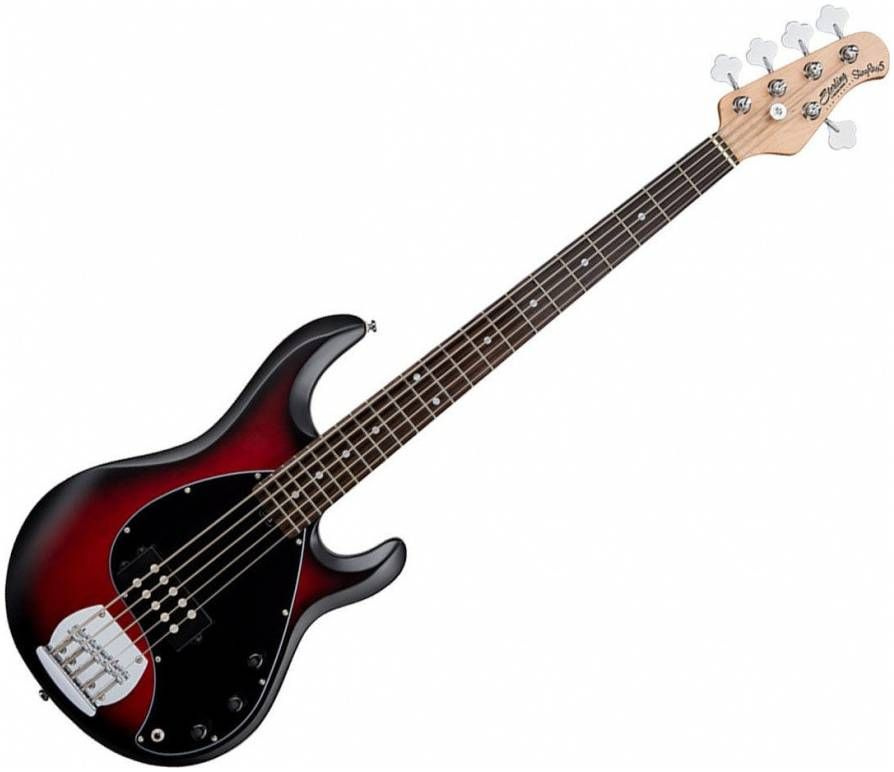 STERLING StingRay5 HH Ruby Red Burst - Бас-гитара 5 струн #1