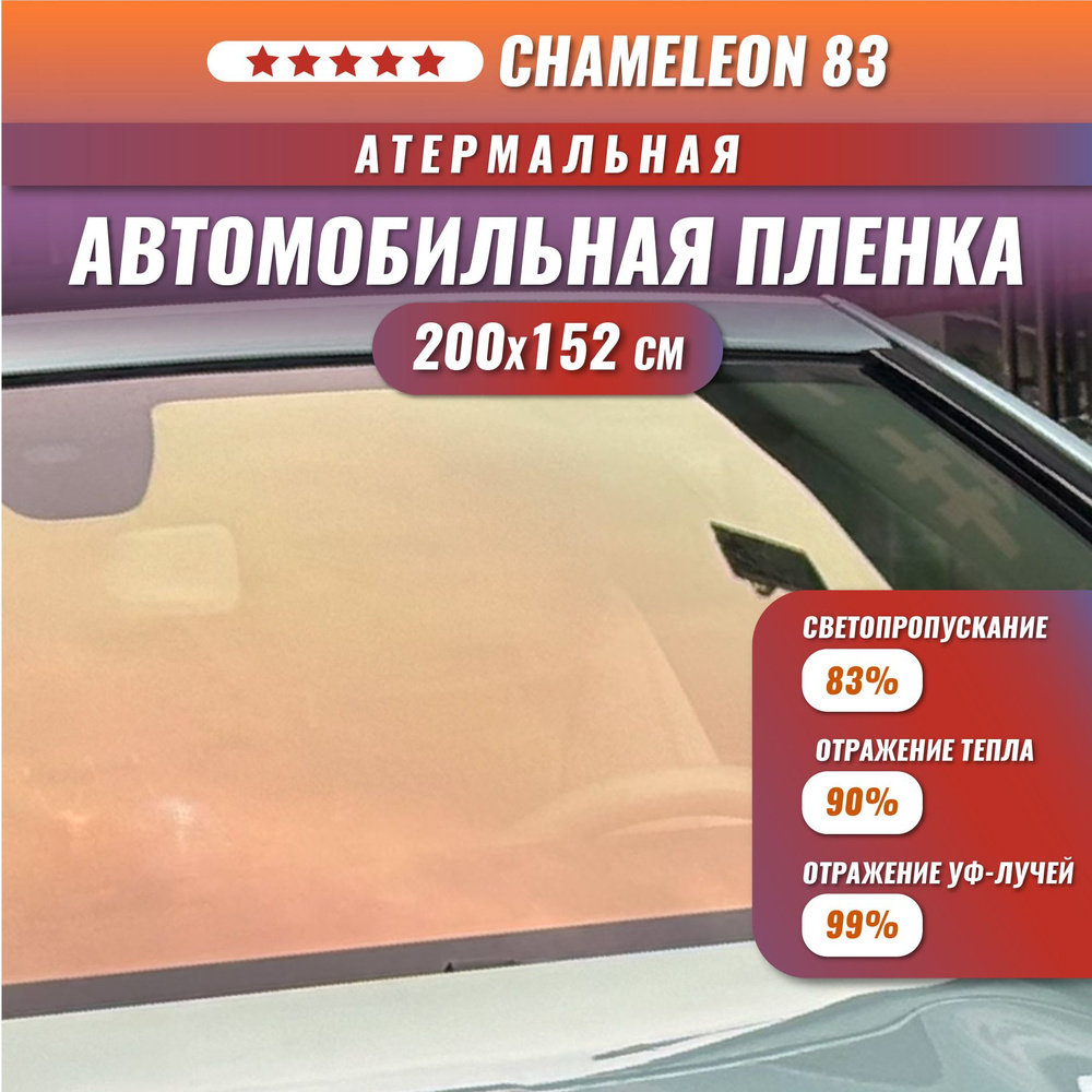 Атермальная пленка хамелеон для стекол автомобиля Chameleon 83 200*152 см  #1