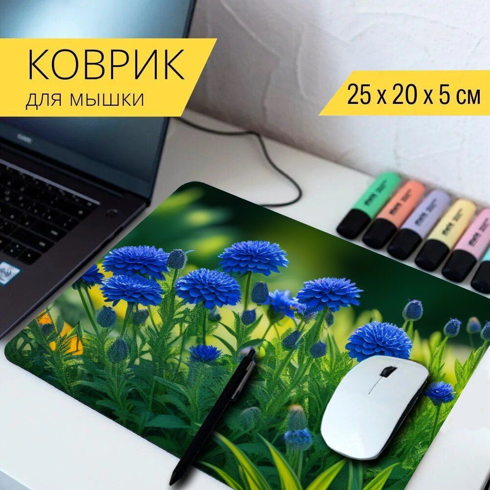 LotsPrints Коврик для мыши poc-PLACES-FLOWER-1194, разноцветный #1