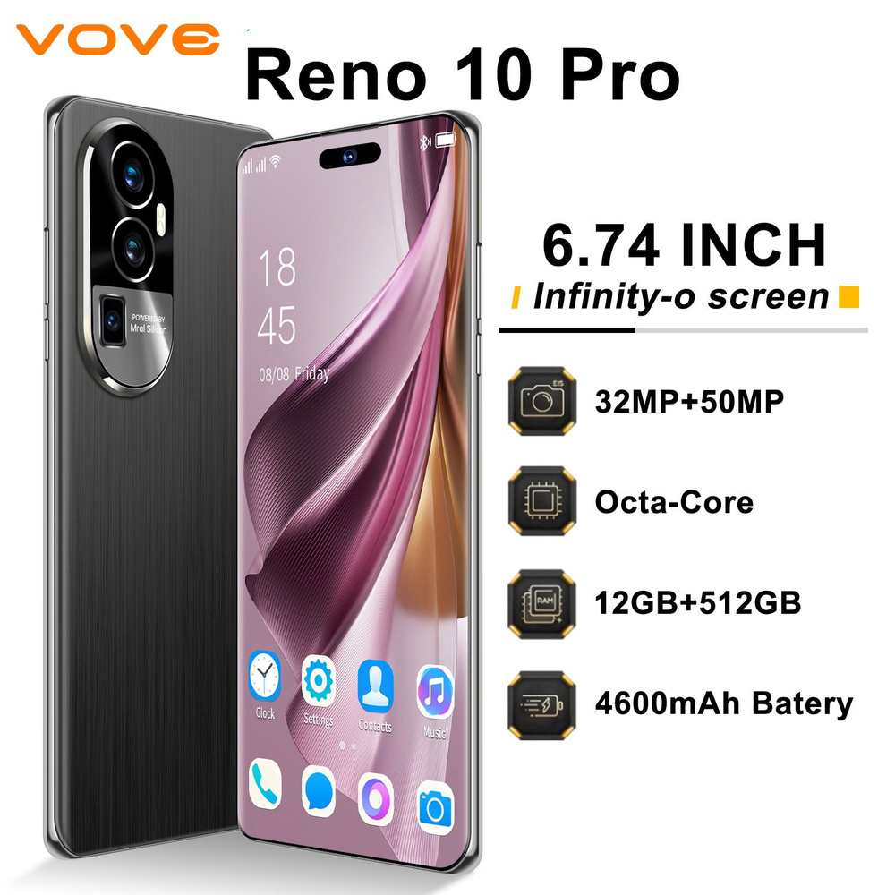 Смартфон Reno10 Pro HOT 30I 12+512 Русская версия EU 12/512 ГБ, черный #1