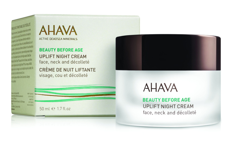 Ahava Крем ночной для подтяжки кожи лица, шеи и зоны декольте Beauty before age, 50 мл  #1