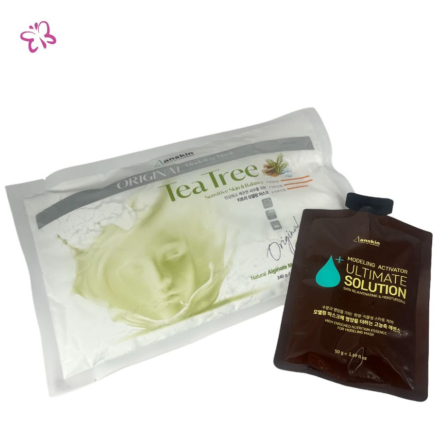 Anskin Маска альгинатная с экстрактом чайного дерева Original Teatree Modeling Mask /refill, 240гр+активатор #1