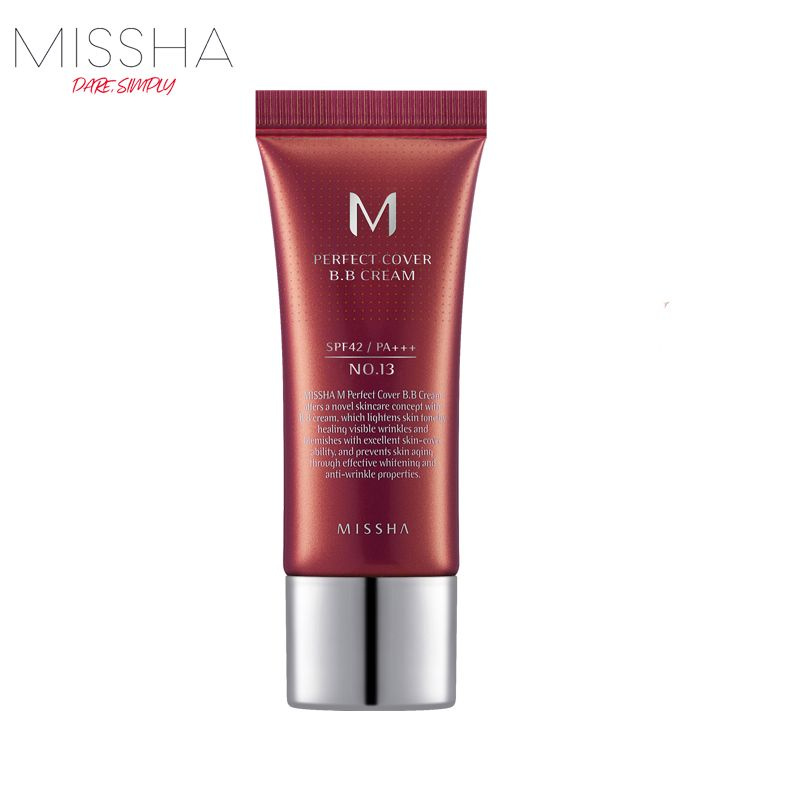 MISSHA Тональный ББ крем для лица M Perfect Cover BB Cream (No.13 Bright Beige) 20мл SPF42/PA+++  #1