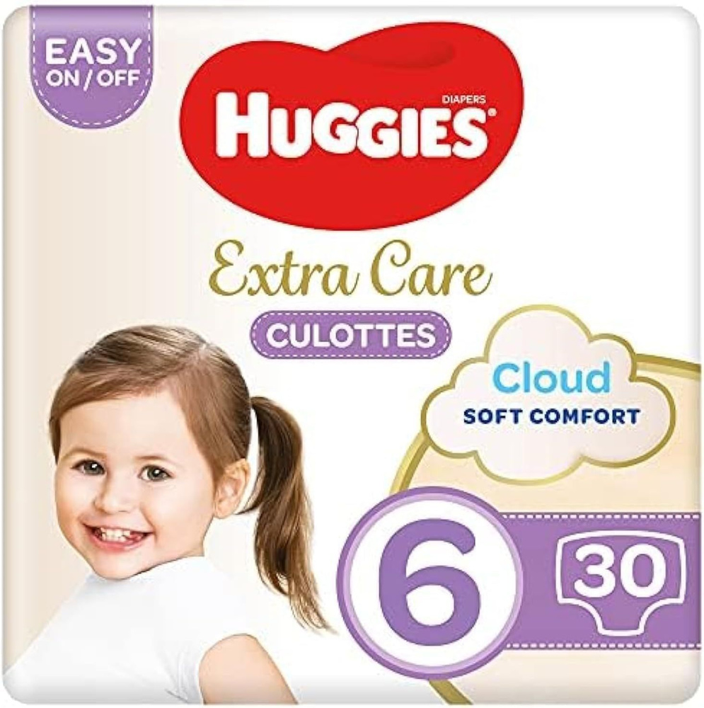 Huggies подгузники трусики детские 6 Extra Care 15-25 кг, 30 шт #1