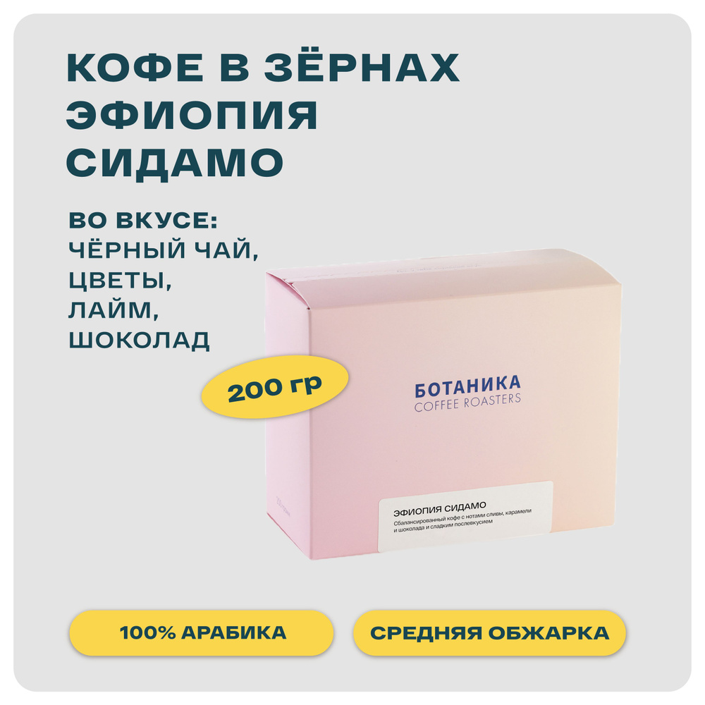 Кофе в зернах ЭФИОПИЯ СИДАМО свежая средняя обжарка 100% арабика  #1