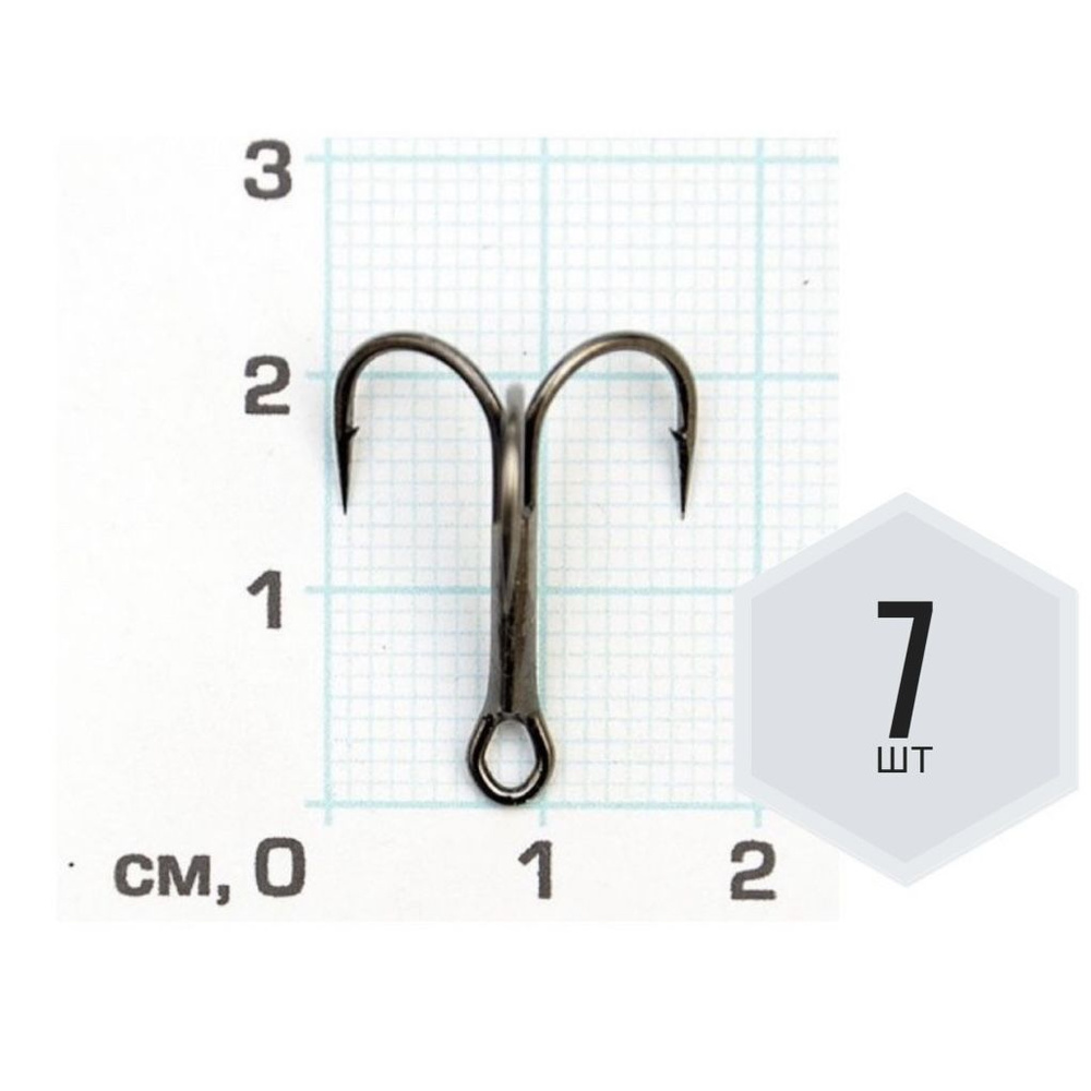Крючок тройной рыболовный 11030 (Cкорпион), ОЛТА, №4, 7шт #1