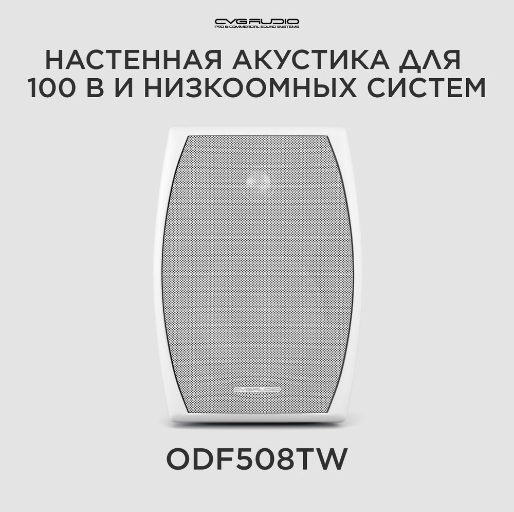 CVGAUDIO ODF508TW Двухполосная настенная акустическая система 8ohm/100V  #1