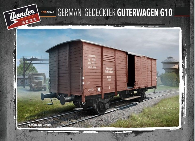 Сборная модель железнодорожной техники German G10 Guterwagen TM35901, масштаб 1/35  #1