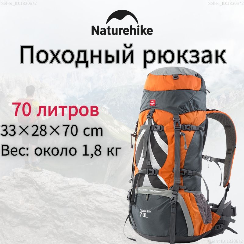 Naturehike Рюкзак тактический, объем: 70 л #1