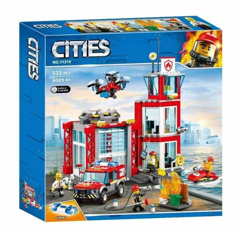 Конструктор LEGO CITY 60215 Пожарное депо-LEGO #1