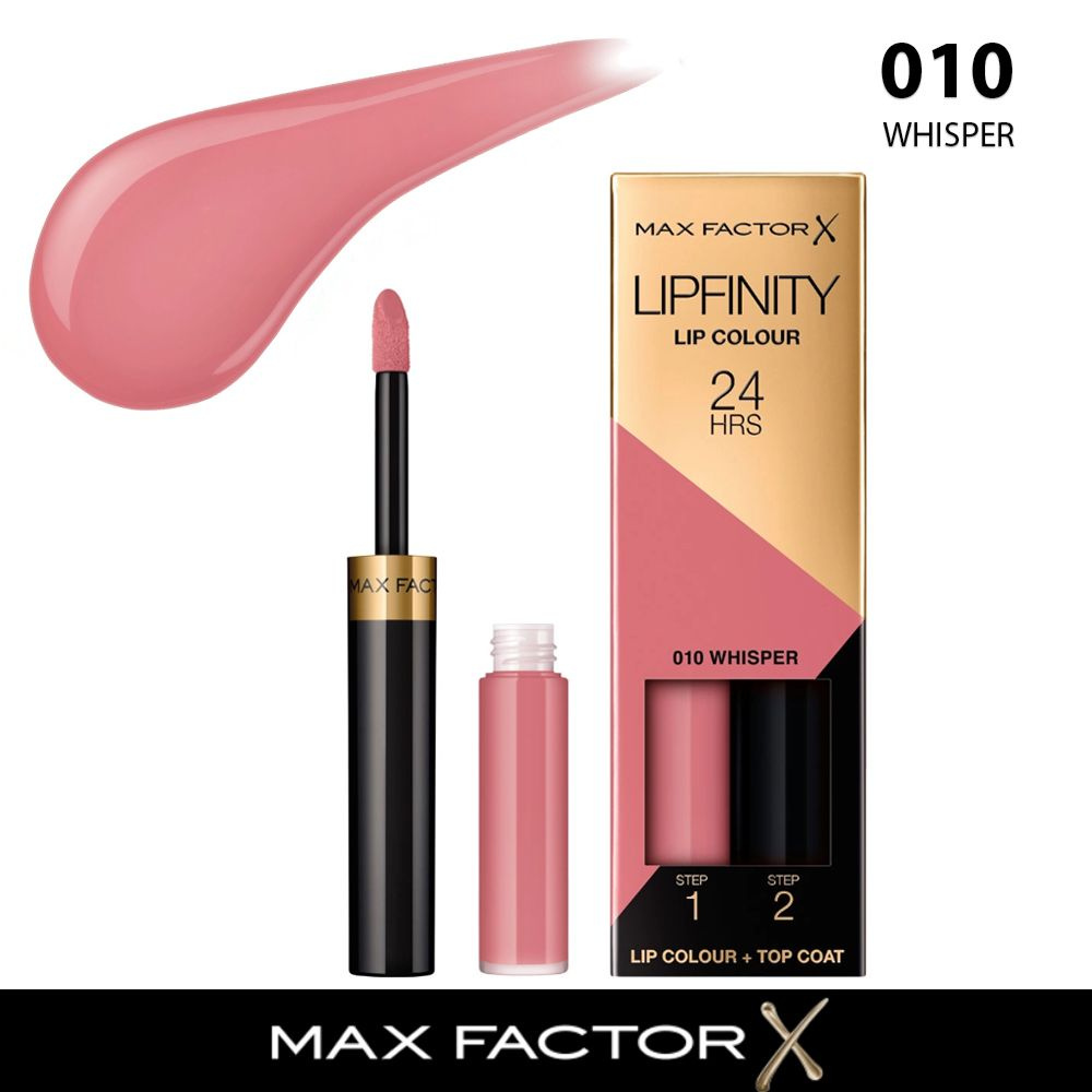 Max Factor жидкая устойчивая помада lipfinity liquid lipstick 10 Whisper #1