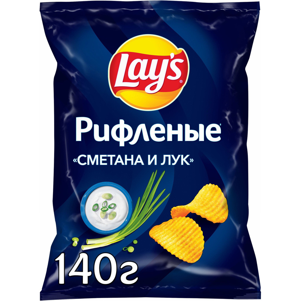 Чипсы картофельные Lay's сметана-лук 140 г #1