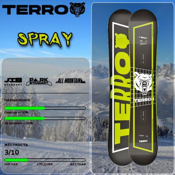 Сноуборд TERROR 24/25 SPRAY 150 см #1