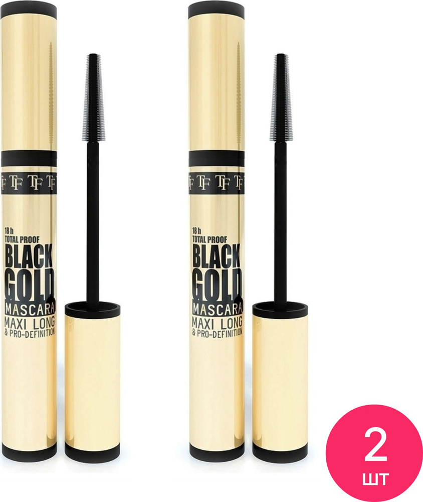 TRIUMPH / Триумф Тушь для ресниц удлиняющая Black Gold Mascara CTM38 черная с силиконовой щеточкой 10мл #1