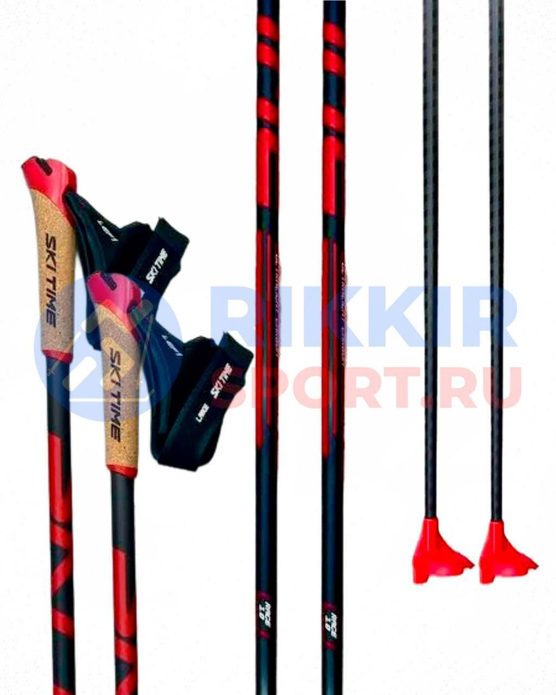 Лыжные палки SKI TIME RACE 1.0 Fast Clip (тип Triac) Black/Black, 172.5 #1