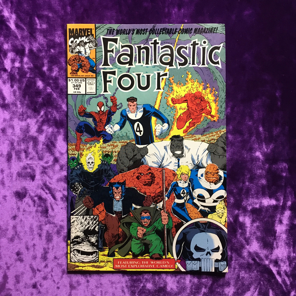 Fantastic Four. Eggs Got Legs. Vol. 1 No 349 FEB 1991. Оригинальный комикс на английском языке  #1