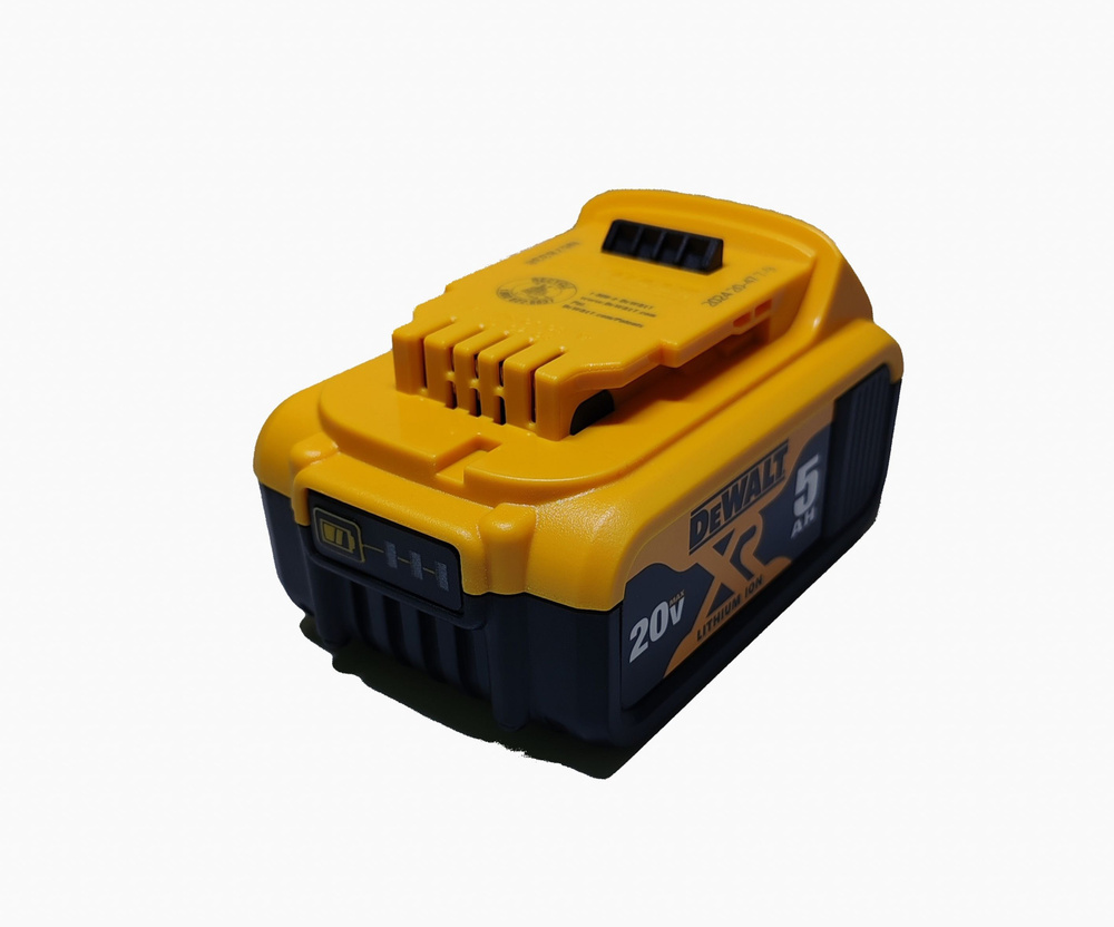 Аккумулятор для DeWalt 18v/20v 5ah DCB 205 высокотовый, яркий индикатор заряда  #1