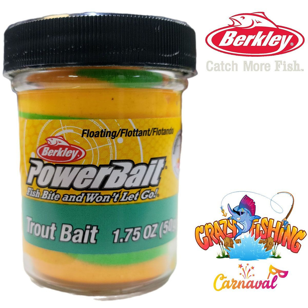 Паста Berkley PowerBait Trout Bait Crazy Carnival 50g #1