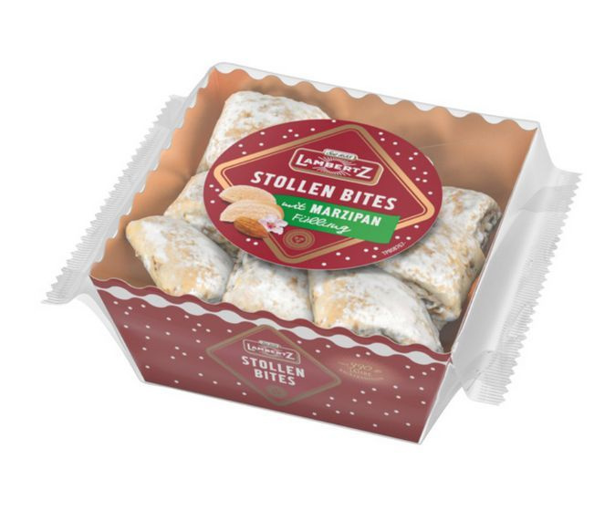 Мини-кексы Stollen Bites с марципановой начинкой, Lambertz, 350 г, Польша  #1