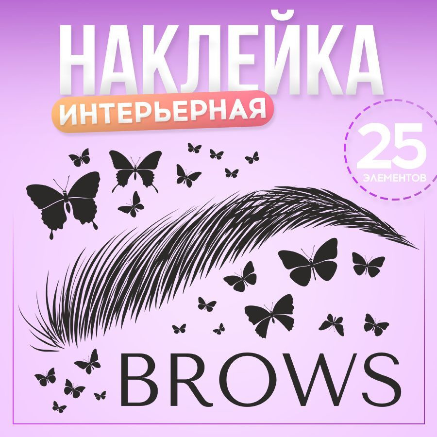 Наклейки, интерьерные для декора, BR. BEAUTY ROOM, для салона красоты  #1