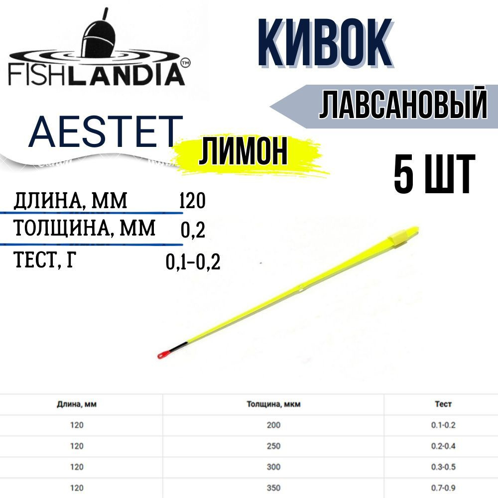 Кивок ЭСТЕТ Лимон 120х0,20мм (0,1 - 0,2гр) 5 шт. #1