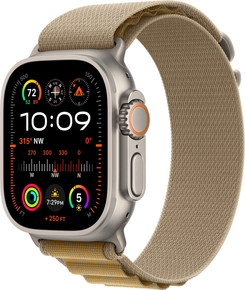 Умные часы Apple Watch Ultra 2 (2024) 49mm Natural Titanium Case with Tan Alpine #1