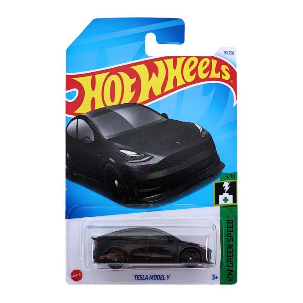 HTC93 Hot Wheels машинка металлическая игрушка коллекционная масштабная модель Tesla Model Y Кейс 2024 #1