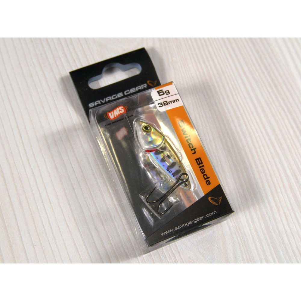 Блесна-цикада Savage Gear Switch Blade 3.8см 5гр Green Silver Ayu 63736 #1