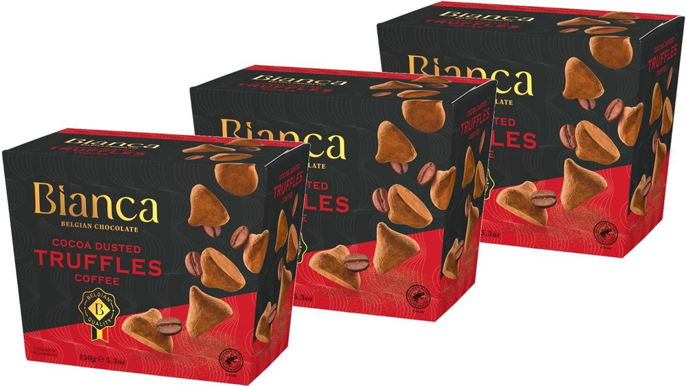 Трюфели BIANCA Coffee flavour со вкусом кофе 150г*3штуки #1