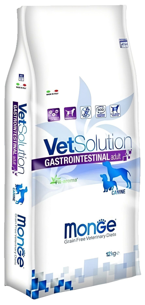 Сухой корм для собак Monge VetSolution Gastrointestinal, при болезнях ЖКТ, беззерновой 12 кг  #1