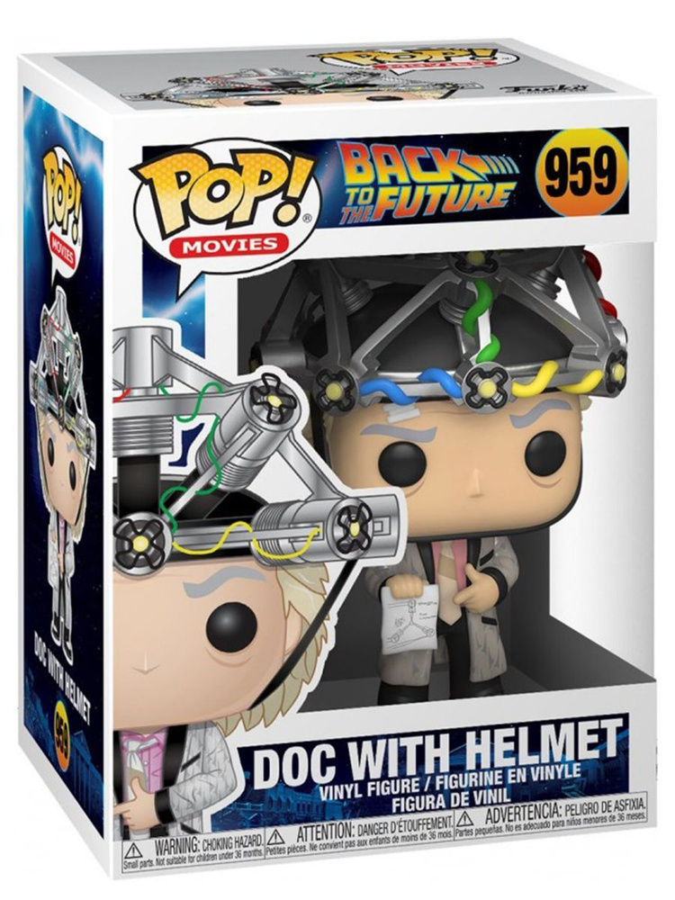 Фигурка POP! Назад в будущее Док Браун в шлеме Back to the Future №959 13 см  #1