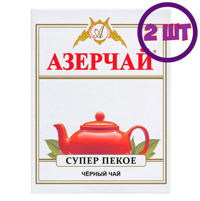 Чай черный листовой Азерчай Супер Пекое,картон, 100 г (комплект 2 шт.) 2761626  #1