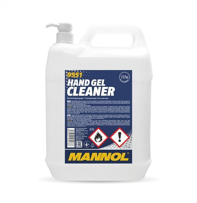 Гель для очистки рук MANNOL Hand Gel Cleaner 9551 5л. #1