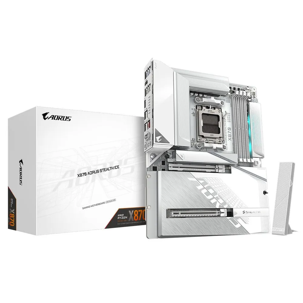 Материнская плата Gigabyte X870 AORUS STEALTH ICE AMD X870 AM5 DDR5