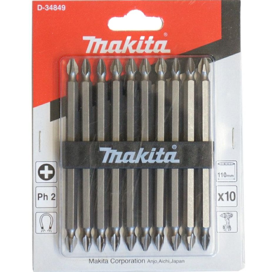 БитаPh2,110мм,10штMakitaD-34849