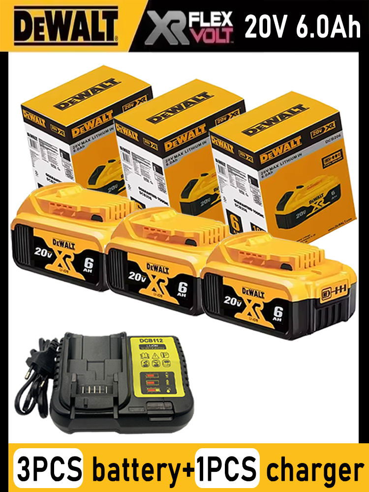 ЛитиеваяаккумуляторнаябатареядляинструментовDEWALT20V6.0AHDCB206DCB115DCB118