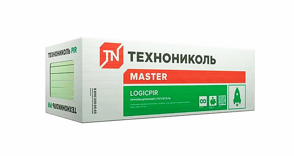 Плита теплоизоляционная Технониколь Logicpir Ф/Ф 1190х590х50мм  #1