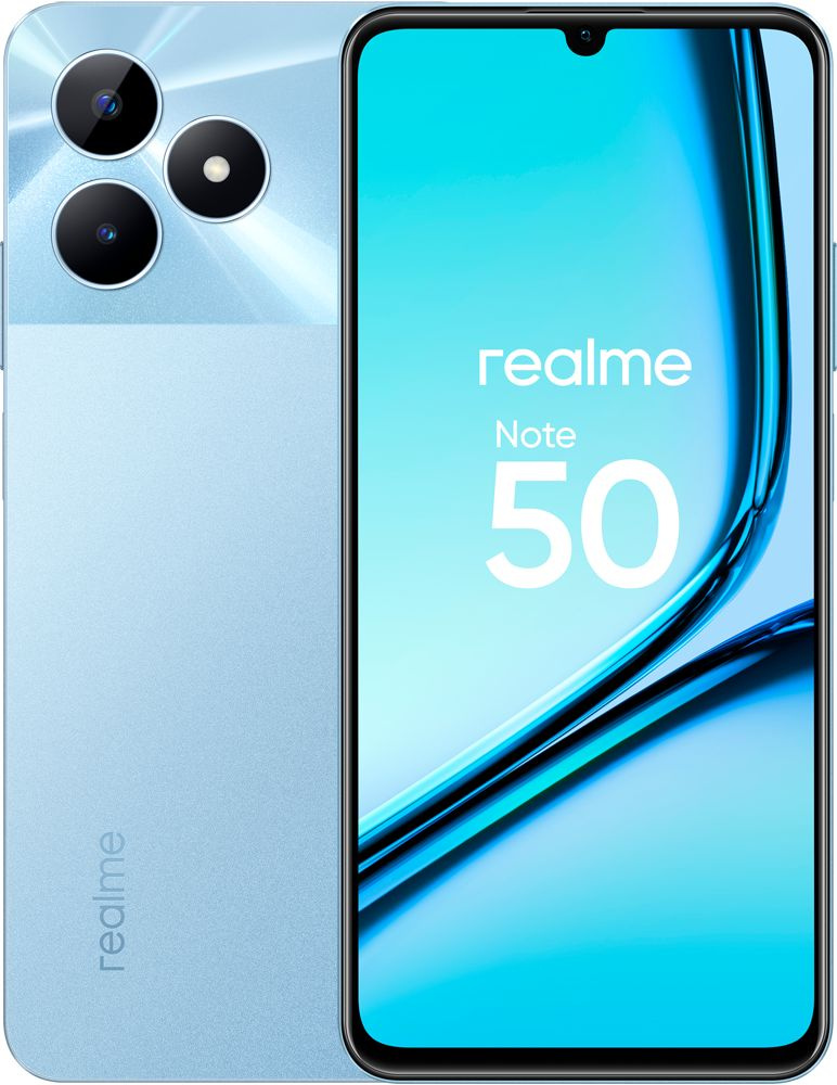 realme Смартфон Note 50 3/64 ГБ, синий #1