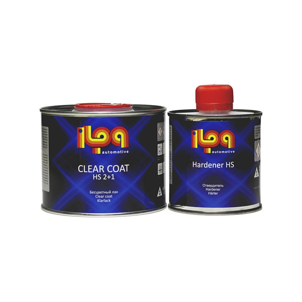 ILPA HS 2+1 Clear Coat Лак акриловый автомобильный прозрачный 0,4 л. с отвердителем 0,2 л.  #1