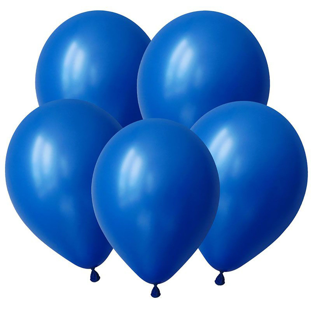 Синий, Пастель (Яркий Синий) / Navy blue, латексный шар, 30 см, 50 шт  #1