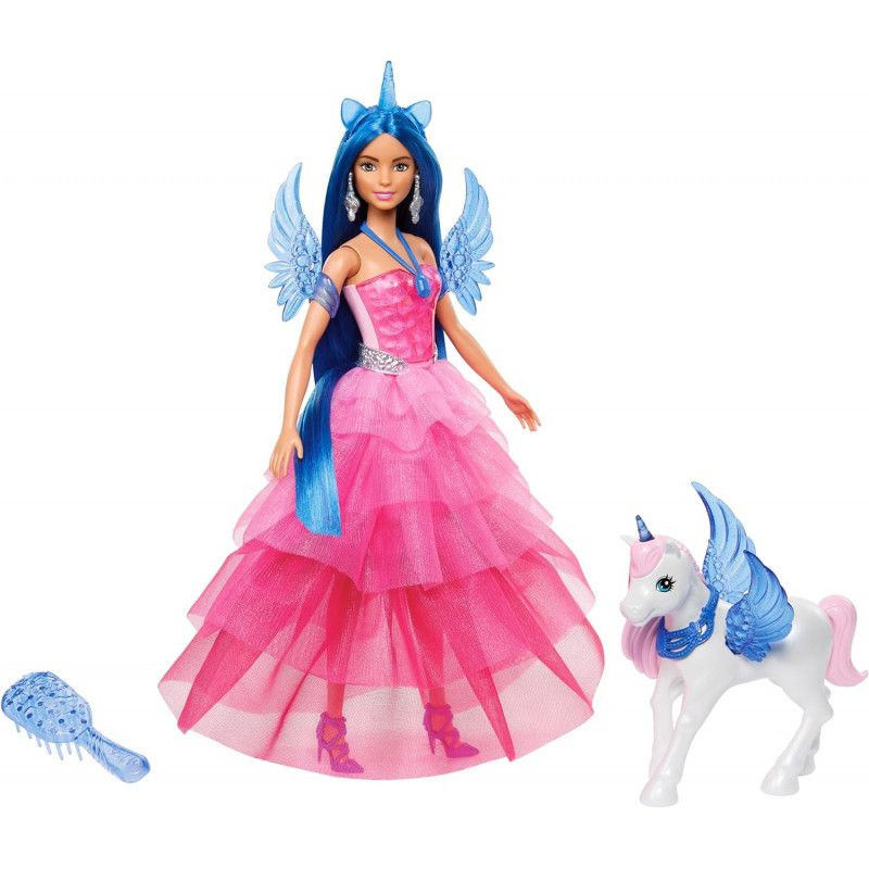 Кукла Barbie Touch of Magic Сапфировая принцесса-единорог #1