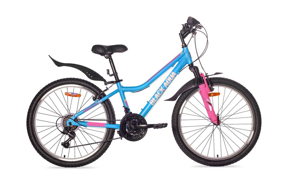 Black Aqua Велосипед Горный, Lady 2471 V 24" (голубой-розовый)  #1