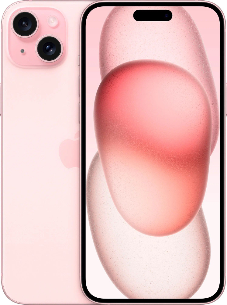 Apple Смартфон iPhone 15 E-SIM 6/512 ГБ, розовый #1