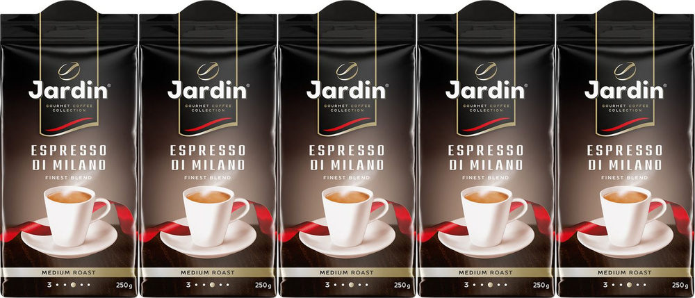 Кофе Jardin Espresso Di Milano молотый 250 г, комплект: 5 упаковок по 250 г  #1